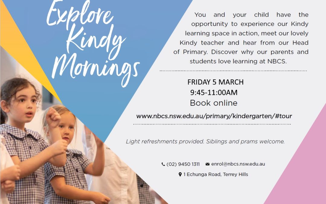 Bookings now open for Explore Kindy Mornings