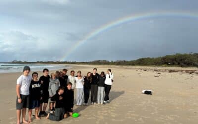 After the rain comes… a rainbow